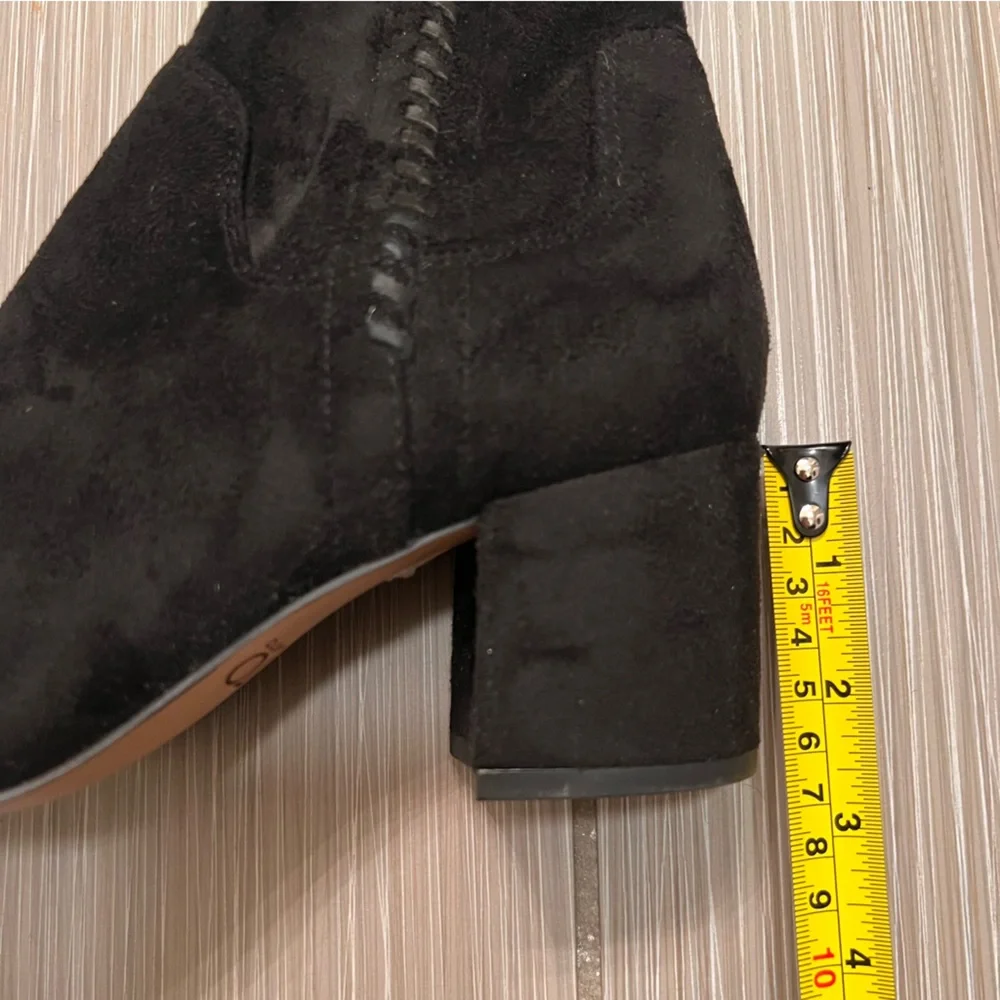 Franco Sarto Kayda Tall Over The Knee Suede Leather Stretch Boots Size 8